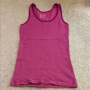 Old Navy Pink and Purple Striped Tank Top